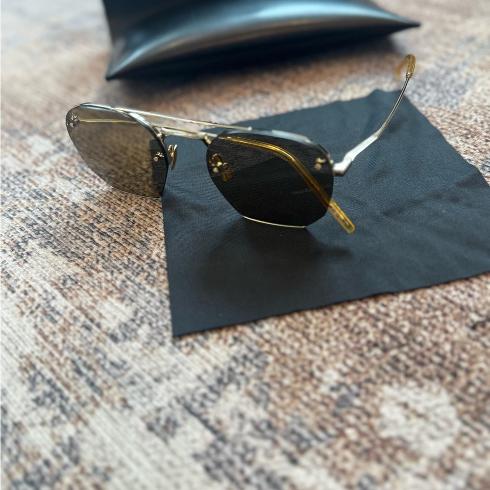 Saint Laurent Gold-Toned Sunglasses